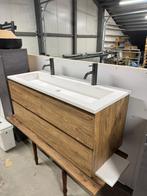 Sanitair meubel kast 100cm - Houtskleur, Ophalen, 100 tot 150 cm, Nieuw, Minder dan 100 cm