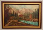 Oud schilderij - Ramsau - gesigneerd - houten lijst, Ophalen