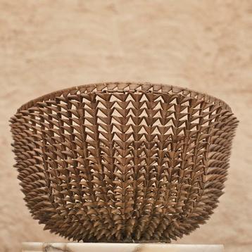 Grote handgevlochten mand / decoratieve schaal – ø 45 cm beschikbaar voor biedingen