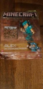 Nieuwe Minecraft Alex in Diamond Armor Actiefiguur, Ophalen of Verzenden, Nieuw