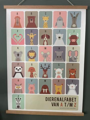 Poster Dieren alfabet van A t/m Z beschikbaar voor biedingen