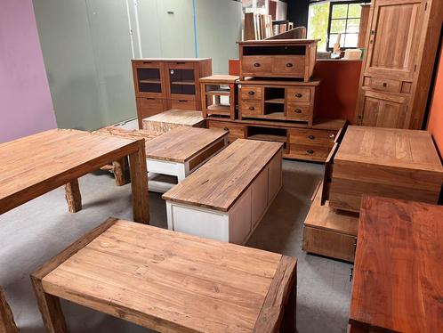 Restpartij teakhouten meubels MOET DEZE WEEK WEG ZIJN.., Huis en Inrichting, Tafels | Salontafels, Minder dan 50 cm, Rechthoekig