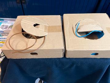 Diverse Elektriciteitskabels -1x blauw. 5 xzwaart beschikbaar voor biedingen