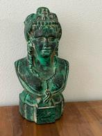 Antiek ogend buste beeld van een dame, Ophalen of Verzenden