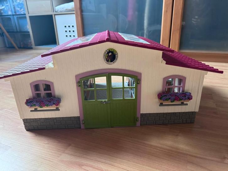 Schleich paardenstal + paarden & accessoires, Verzamelen, Speelgoed, Gebruikt, Ophalen of Verzenden