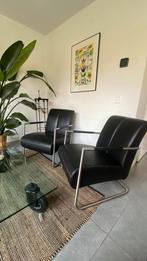 Zwarte stoelen fauteuils design Stoutenbeek, Huis en Inrichting, Fauteuils, Ophalen, Gebruikt, Design, 50 tot 75 cm