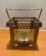 Art Deco Olie-Theelicht, ca. 1900, Antiek en Kunst, Ophalen of Verzenden, Koper of Brons