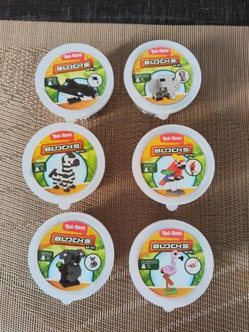 Blocks mini dieren bouwsetje 6x beschikbaar voor biedingen