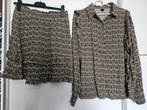 Blouse & Rok Set - Ladies Fashion Maat L, Maat 42/44 (L), Zo goed als nieuw, Boven de knie, Groen
