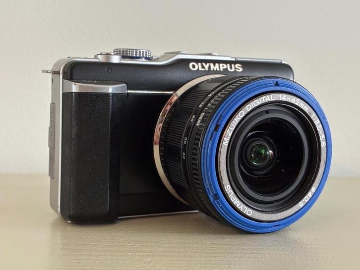 Olympus PEN E-PL1 + M.Zuiko 14-42 mm lens & accessoires, Audio, Tv en Foto, Fotocamera's Digitaal, Gebruikt, Compact, Olympus
