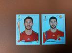 panini sergio ramos 2014 en 2018 wk spain spanje, Ophalen of Verzenden, Zo goed als nieuw, Buitenlandse clubs, Poster, Plaatje of Sticker