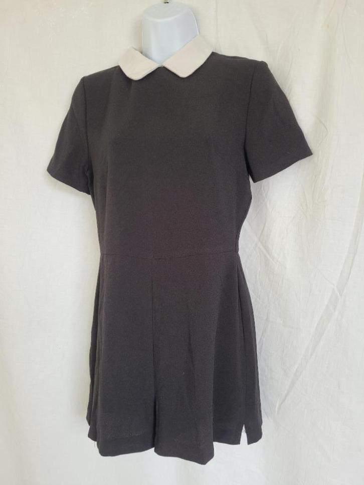 Stoere jumpsuit korte broek mt 36 merk Atmosphere, Kleding | Dames, Jumpsuits, Zo goed als nieuw, Maat 36 (S), Zwart, Ophalen of Verzenden