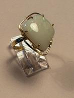 9 karaat gouden ring met opaal, Sieraden, Tassen en Uiterlijk, Ringen, Verzenden, Zo goed als nieuw, 17 tot 18, Dame