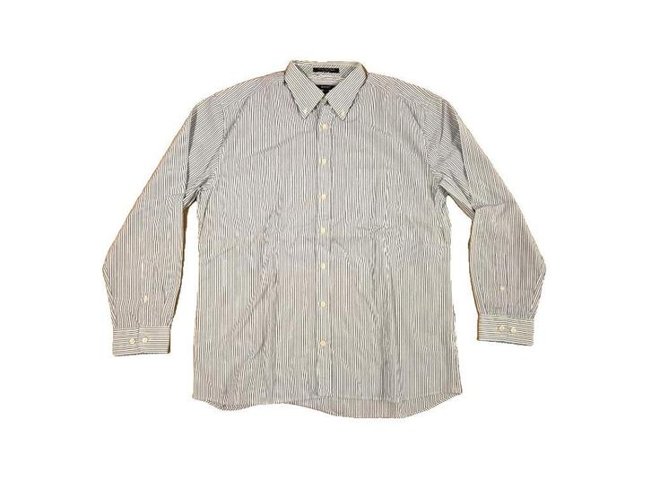 Gant Liberty Bell Poplin groen blauw gestreept overhemd XL, Kleding | Heren, Overhemden, Nieuw, Halswijdte 43/44 (XL), Groen, Ophalen of Verzenden