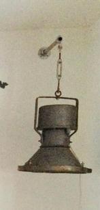 super mooie industriele lamp uit Frankrijk, Gebruikt, Ophalen of Verzenden, Metaal, Minder dan 50 cm