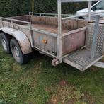 Tandemasser aanhanger met kenteken.  134x305, Ophalen, Gebruikt