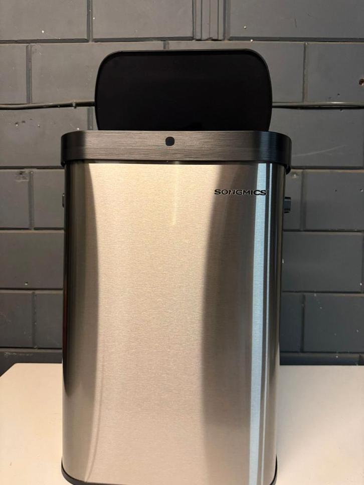 Songmics RVS Sensor Prullenbak Automatische afvalbak NIEUW, Huis en Inrichting, Woonaccessoires | Prullenbakken, Nieuw, Rvs, Minder dan 50 cm