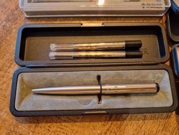 Parkerpen verzameling,  parker, sheaffer,ballograf,rotring.  beschikbaar voor biedingen