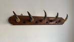 Kapstok landelijk met hoorns, Gebruikt, Minder dan 100 cm, Hout, Ophalen