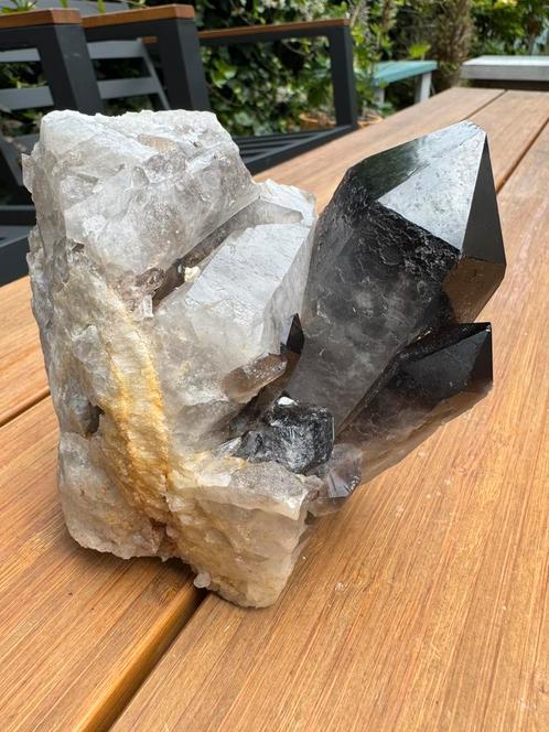 Rookkwarts cluster, Verzamelen, Mineralen en Fossielen, Mineraal, Ophalen of Verzenden