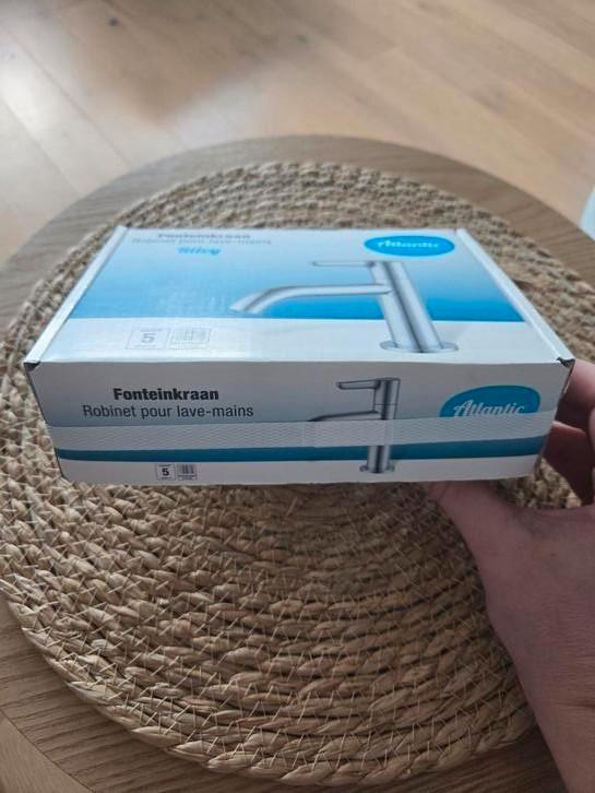 Atlantic Riley fonteinkraan chroom, Doe-het-zelf en Verbouw, Sanitair, Nieuw, Wastafel, Chroom, Ophalen of Verzenden