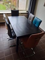Ikea uitschuifbare eettafel incl. 6 stoelen, Huis en Inrichting, Complete eetkamers, Ophalen, Gebruikt, 4 tot 6 stoelen