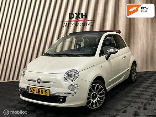 Fiat 500 C 1.2 Lounge AUTOMAAT CABRIO LEDER XENON INTERSCOPE, Auto's, Fiat, Bedrijf, Te koop, 500C, ABS, Airbags, Airconditioning