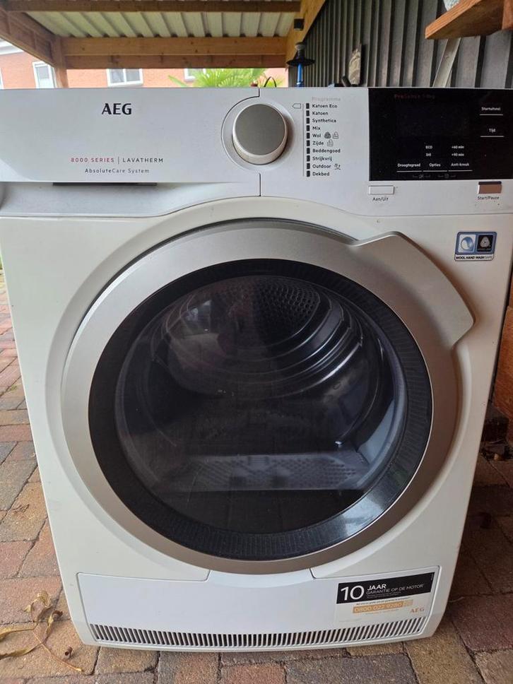 AEG Warmtepomp Droger 8kg - Zuinig!, Witgoed en Apparatuur, Wasdrogers, Gebruikt, Condens, Voorlader, 8 tot 10 kg, 85 tot 90 cm