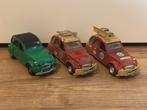 3x 1:25 Polistil Citroën 2cv groen + Raid Afrique 1973 1:24, Ophalen of Verzenden, Gebruikt, Auto, Overige merken
