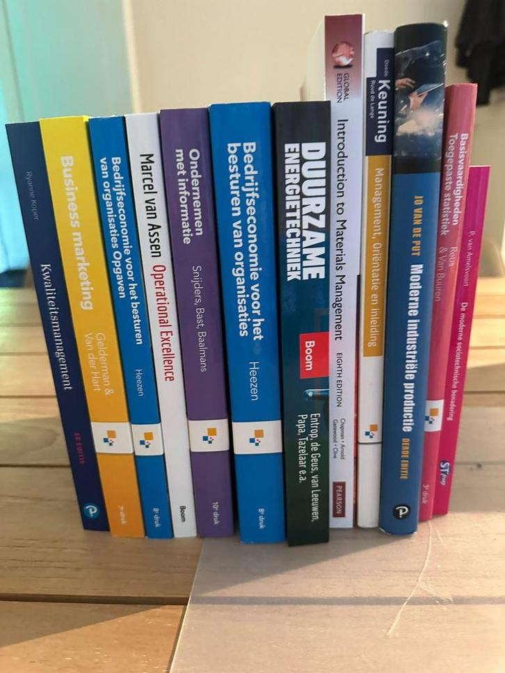 Boekenset van technische bedrijfskunde hogeschool rotterdam, Boeken, Studieboeken en Cursussen, Nieuw, HBO, Beta, Ophalen of Verzenden