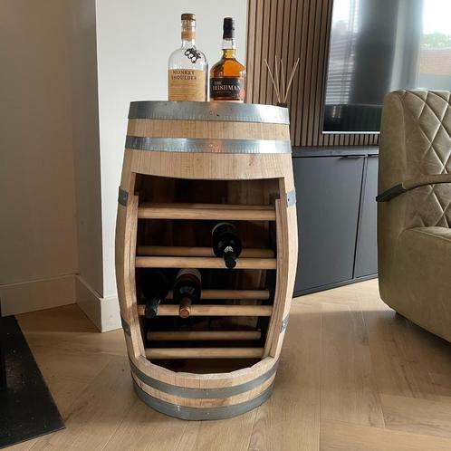 Handgemaakt Wijnrek “Sauvignon Blanc” – Kastanjehouten Wijnv, Huis en Inrichting, Woonaccessoires | Wijnrekken, Nieuw, 50 tot 75 cm
