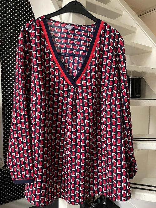 Shirt/blouse in maat 50, Kleding | Dames, Grote Maten, Zo goed als nieuw, Blouse of Tuniek, Blauw, Ophalen of Verzenden