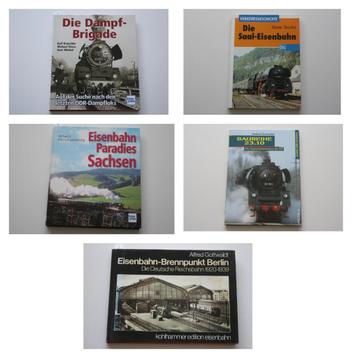 5 boeken over spoorwegen en treinen in de DDR beschikbaar voor biedingen