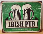 Irish Pub famous dark beer reclamebord van metaal wandbord, Huis en Inrichting, Woonaccessoires | Tekstborden en Spreuken, Info@deconoord.nl