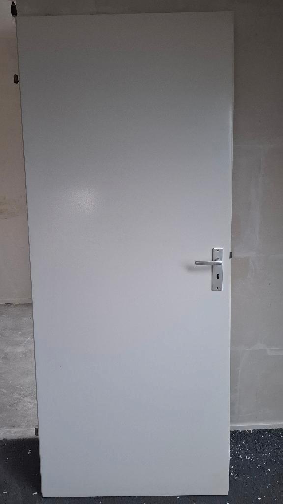 Opdekdeur binnen, Doe-het-zelf en Verbouw, Deuren en Horren, Zo goed als nieuw, Binnendeur, 200 tot 215 cm, 80 tot 100 cm, Hout