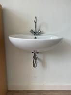 Wastafel inclusief kraan, Doe-het-zelf en Verbouw, Sanitair, Ophalen, Gebruikt, Wastafel