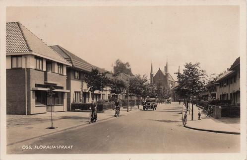 JL150 Oss Floraliastraat 1936, Verzamelen, Ansichtkaarten | Nederland, Gelopen, Noord-Brabant, 1920 tot 1940, Verzenden