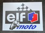 ELF MOTO reclamebord kunststof  35  25 cm, Ophalen of Verzenden, Gebruikt, Reclamebord