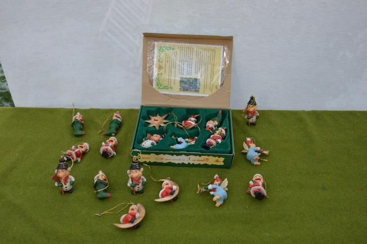 19 kerstboom Efteling laven /6 figuren nog in originele doos, Verzamelen, Efteling, Gebruikt, Beeldje of Poppetje, Ophalen of Verzenden