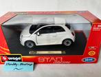 Bburago Fiat 500 Star collezione 1:24 wit, Hobby en Vrije tijd, Modelauto's | 1:24, Verzenden, Zo goed als nieuw, Auto, Bburago