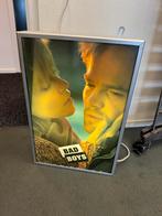 Lichtbak 60 x 40 cm met verlichting werkend en badboys print, Rechthoekig Staand, Deurposter of groter, Ophalen of Verzenden, Zo goed als nieuw