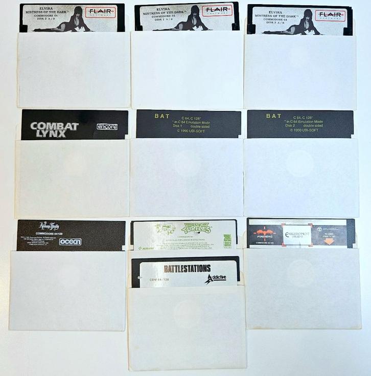 7x Originele Commodore 64 Games Op Losse Floppy Zonder Doos, Computers en Software, Vintage Computers, Ophalen of Verzenden