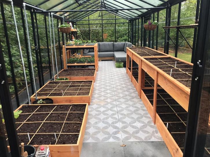 Moestuinbakken, ook op hoogte., Tuin en Terras, Bloembakken en Plantenbakken, Nieuw, Hout, Minder dan 60 cm, Rond, Ophalen