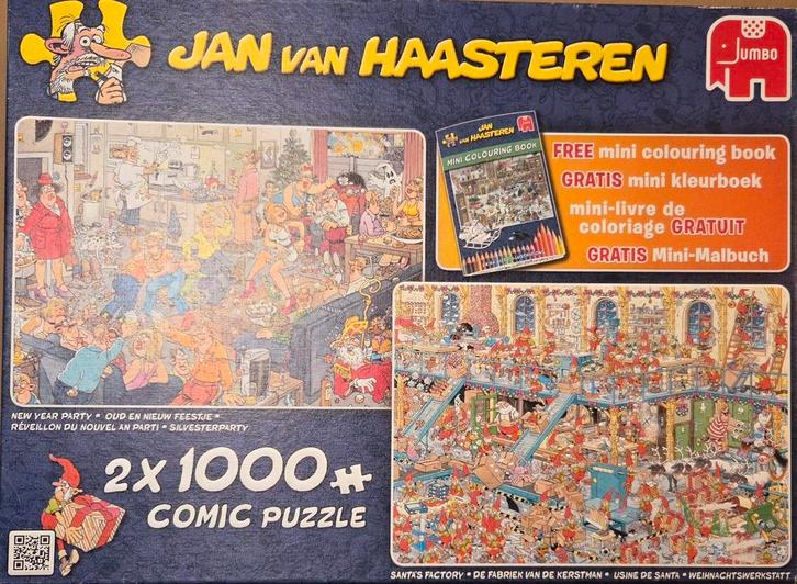 Jan van Haasteren 2x1000 New Year Party en Santa's Factory, Hobby en Vrije tijd, Denksport en Puzzels, Ophalen