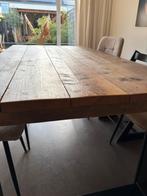 Eettafel stijgerhout, Huis en Inrichting, Tafels | Eettafels, Ophalen, 50 tot 100 cm, Zo goed als nieuw, Vijf personen of meer