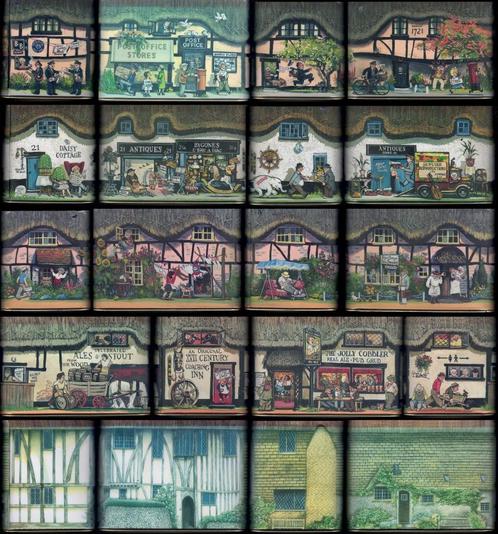 Vintage Engelse Cottage blikken, Verzamelen, Blikken, Gebruikt, Overige, Overige merken, Ophalen of Verzenden