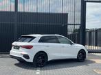 Audi A3 Sportback 40 TFSI e S LINE - 204 PK - SCHUIFDAK - 1, Gebruikt, 1535 kg, Leder en Stof, Wit