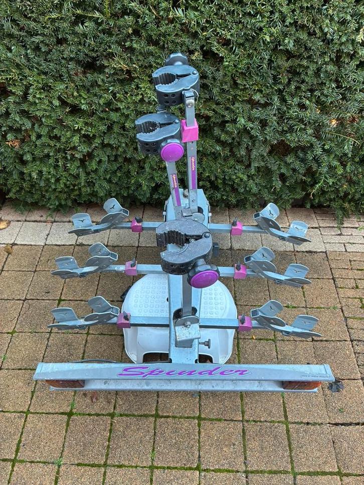 2x Spinder Falcon fietsdragers voor 3 fietsen., Auto diversen, Fietsendragers, Gebruikt, Trekhaakdrager, 3 fietsen of meer, Ophalen of Verzenden