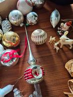 Vintage oude kerstballen deuk piek en vintage kerstspul, Diversen, Kerst, Ophalen