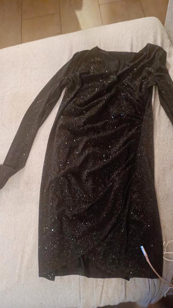 Shein Glitter Jurk Mt 44 - Nieuw!, Kleding | Dames, Jurken, Nieuw, Maat 42/44 (L), Zwart, Ophalen of Verzenden
